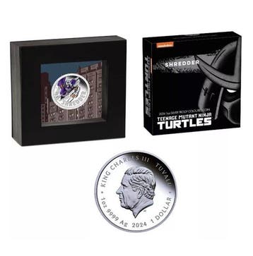 Tuvalu. 1 Dollar 2024 Shredder - Ninja Turtle, 1 Oz (.999)