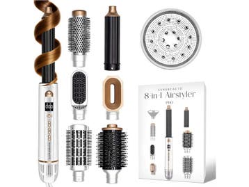Sansbeauté® 8-in-1 Airstyler - Multistyler - 8 Opzetstukken, Verzenden, Nieuw