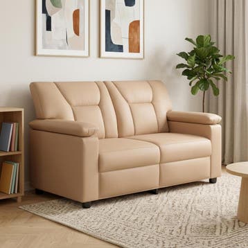 vidaXL bank / zetel Cappuccino 151 x 85 x 93 cm Kunstleer, Verzenden, Nieuw