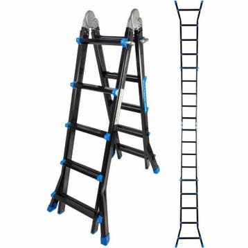 MARK TOOLS PRO - Multiladder Uitschuifbare Vouwladder AKTIE, Verzenden, Nieuw, Ladder, Opvouwbaar of Inschuifbaar