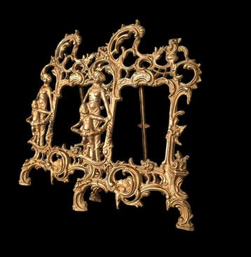 Stile rococò revival, 31 cm - Lijst (2) - Metaal
