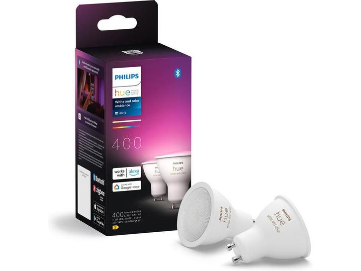 Philips Hue - LED-spot - 16 miljoen kleuren en dimbaar -, Maison & Meubles, Lampes | Spots, Envoi