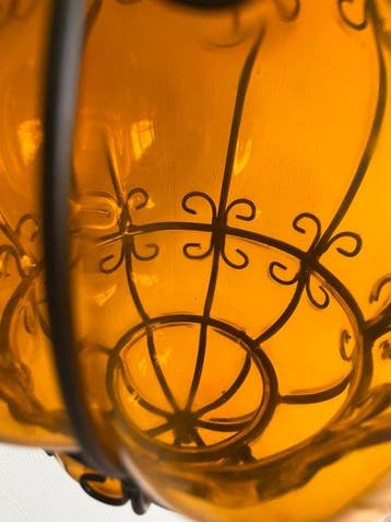Lampe à suspendre - Verre de Murano - lampe en verre soufflé