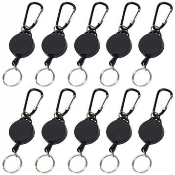 Fako Bijoux - Uittrekbare Sleutelhanger Met Clip - Voor, Verzenden
