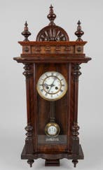 Regulateur wandklok - Antiek - Walnoot - 1950-1960, Antiek en Kunst