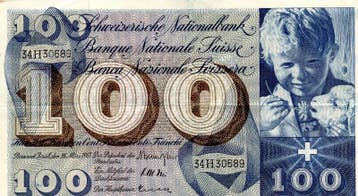 Suisse Schweiz Pick 49 e 100 Franken 28/03/1963, Verzenden, België