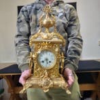 Horloge de table Style Louis XVI - Bronze doré - 1850-1900 -, Antiek en Kunst
