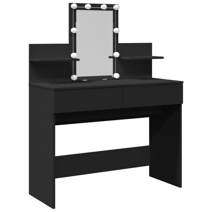 Kaptafel LED zwart: 63% korting! Retour deal, Huis en Inrichting, Tafels | Kaptafels, Zo goed als nieuw, Hout, 100 tot 150 cm