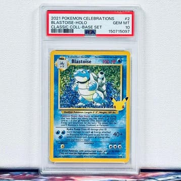 Pokémon Graded card - BLASTOISE-HOLO #2 - Pokémon - PSA 10, Hobby & Loisirs créatifs, Jeux de cartes à collectionner | Pokémon