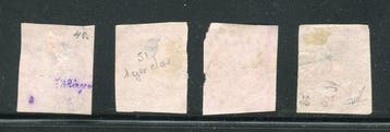 France 1870 - Emission de Bordeaux - Bon Lot de 4, Gestempeld