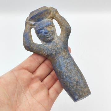 in de stijl van het oude Mesopotamië lapis lazuli Menselijk