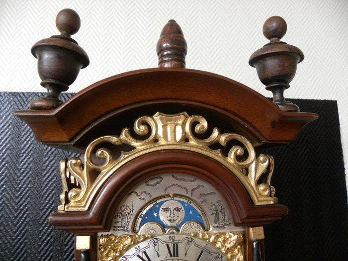 Sallander klok - Hout, Glas, Koper - 1960-1970, Antiek en Kunst, Curiosa en Brocante