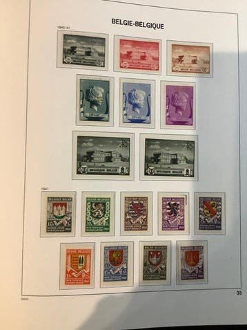 België 1940/1945 - Volledig Davo I LX album ( als nieuw) met, Gestempeld