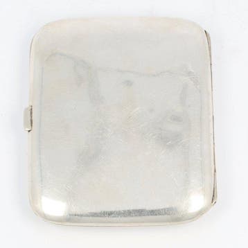 Sigaretten etui - Art-Deco - Sigarettendoos - .900 zilver