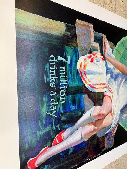 Anonymous - Coca-Cola - Coca-Cola 7 million drinks a day -, Antiquités & Art, Art | Dessins & Photographie