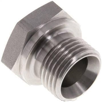 Plug G1/2'' RVS met Externe Hex 60° Conus 300bar Hydrauliek, Verzenden, Nieuw