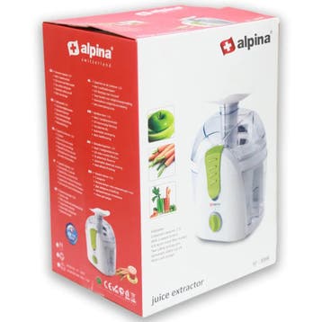 Alpina Sapcentrifuge / Juice Extractor 1.5L, Ophalen of Verzenden, Nieuw, Elektrisch, Sapcentrifuge