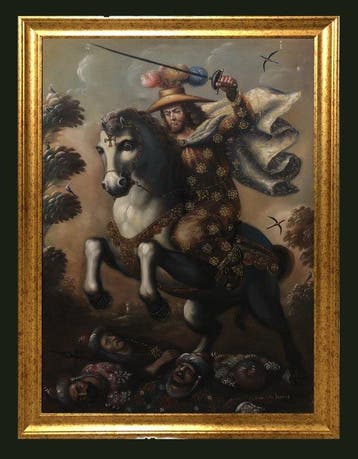 School of Peru (c. 1960) - Saint James, the Moor Slayer - XL