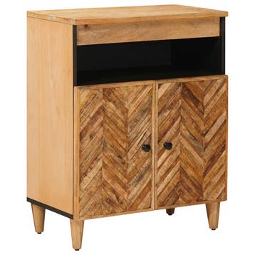 vidaXL Opbergkasten Bruin 60 x 33,5 x 75 cm Massief Mango, Verzenden