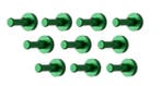 Set van 10 metalen kledinghaken, kapstok, groen, Verzenden