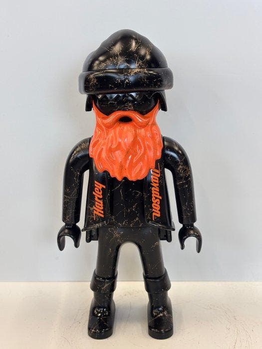 Rob VanMore - Playmobil VANMORE Harley Davidson XXL - 63cm, Antiquités & Art, Art | Objets design