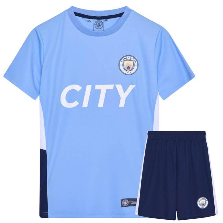 Manchester City Voetbaltenue Thuis - Eigen Naam - 2024-2025, Sport en Fitness, Voetbal, Bal, Nieuw, Verzenden