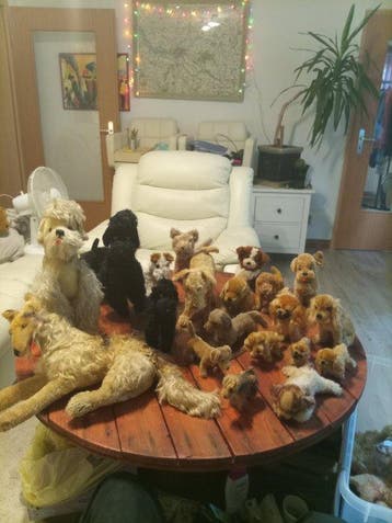 Steiff - Figure - Steiff Hunde Konvolut (20) - paille+fil
