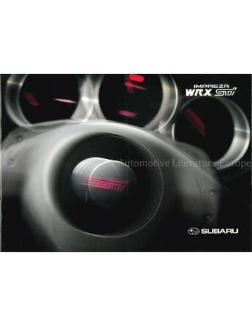 2004 SUBARU IMPREZA WRX STI BROCHURE NEDERLANDS, Ophalen of Verzenden