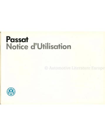 1987 VOLKSWAGEN PASSAT INSTRUCTIEBOEKJE FRANS