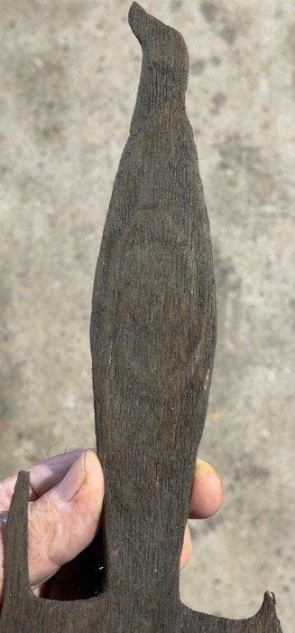 houten haak - Babrongko-dorp Sentani - West-Papoea (Zonder
