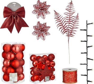 2dekans | House of Seasons Kerstboom Decoratie Set - 100, Ophalen of Verzenden, Nieuw