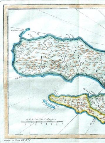 Indonesië - Ambon-eiland; N. Bellin - Carte Particuliere de