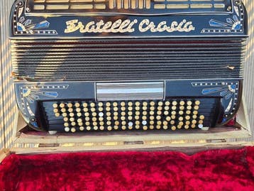Fratelli Crosio - 120-bas model - - Knopaccordeon - Italië -, Nieuw