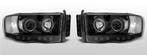 Koplampen Angel Eyes | Dodge Ram 2002-2006 | zwart, Verzenden