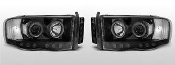 Koplampen Angel Eyes | geschikt voor Dodge Ram 2002-2006 | z, Auto-onderdelen, Verzenden, Nieuw, Dodge