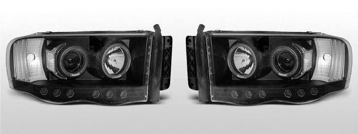 Koplampen Angel Eyes | geschikt voor Dodge Ram 2002-2006 | z, Auto-onderdelen, Verlichting, Nieuw, Dodge, Verzenden