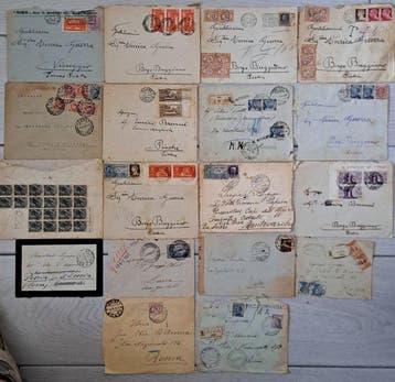Italië - Verzameling van Italiaanse post- en militaire, Gestempeld