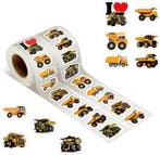 Sluitstickers vrachtwagen dumper beloning rond etiket 2,5 cm