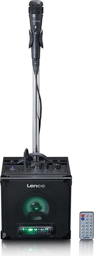 Karaoke set voor volwassenen - 1 Microfoon - Zwart - Lenco, Audio, Tv en Foto, Verzenden, Nieuw