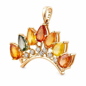 Zonder minimumprijs - Hanger - 14 karaat Geel goud - 3.56ct.