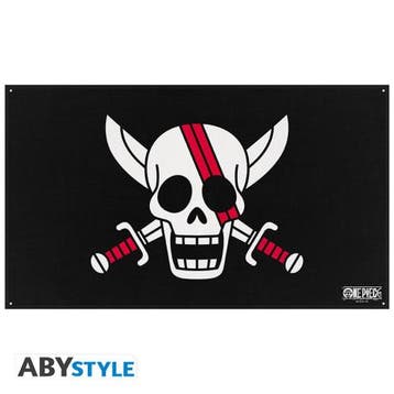 One Piece Red Hair Pirates Vlag 70 x 120 cm, Ophalen of Verzenden