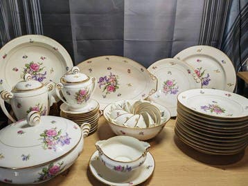 P.L France Limoges - Tafelservies voor 12 (46) - Porselein