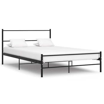 vidaXL Bedframe metaal zwart 160x200 cm, Huis en Inrichting, Slaapkamer | Bedden, Verzenden, Nieuw