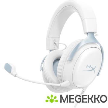 HyperX Cloud III - Gaming Headset (White/Blue), Verzenden, Nieuw