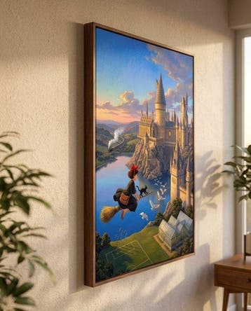 MEDSAN - Kiki over Hogwarts () - UNIQUE WORK