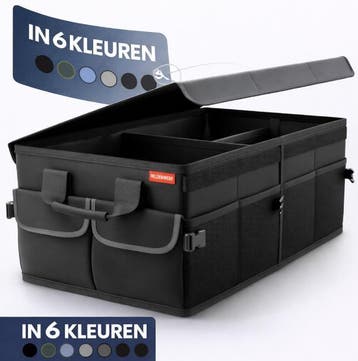 2dekans | HELDENWERK Premium kofferbak organizer met deksel,, Ophalen of Verzenden, Nieuw