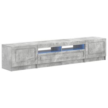 vidaXL 5-delige LED TV-kast Betongrijs Bewerkt hout, Verzenden