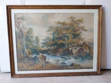 Henry Penry Williams (1798-1885) - Paesaggio laziale, Antiek en Kunst, Kunst | Schilderijen | Klassiek