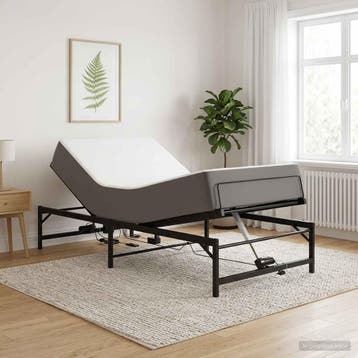 vidaXL Elektrisch Verstelbaar Bed Frame Zwart 90 x 200 cm, Verzenden, Nieuw