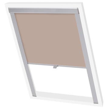vidaXL Rolgordijn verduisterend beige MK08 GGL en GGU, Verzenden